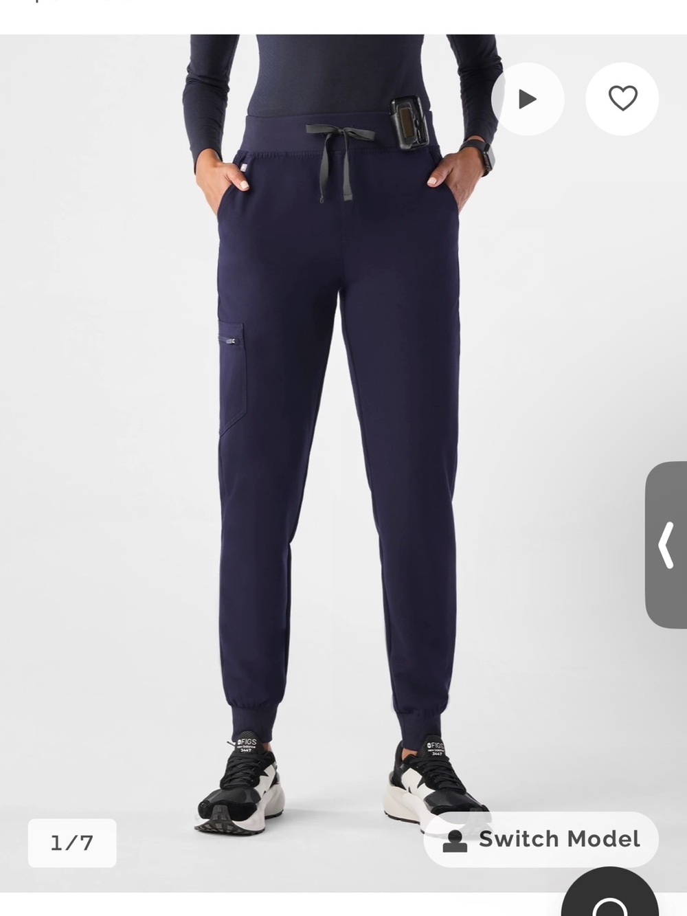 Figs Scrub Pants Zamora - Navy XS